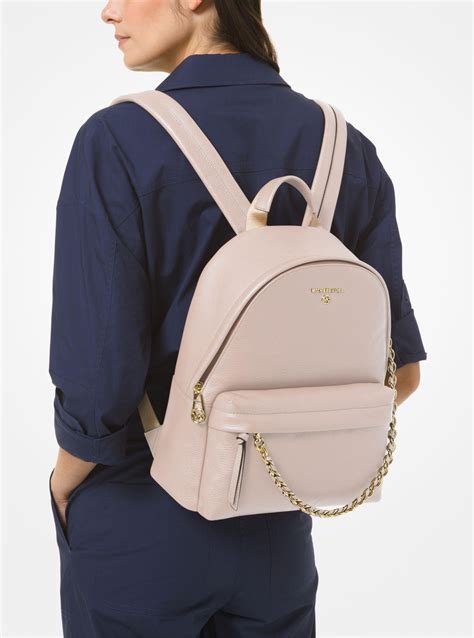 Slater Medium Pebbled Leather Backpack 